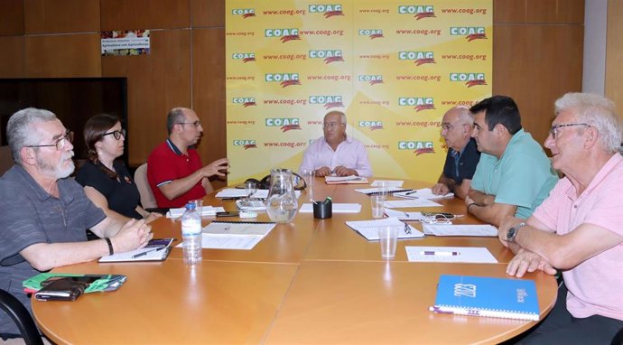Reunión de COAG y CAN para definir las prioridades agrarias de cara a la próxima Presidencia de España del Consejo de la UE. En Madrid, a 30 de junio de 2023.