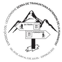 Imagen del matasellos de Correos dedicado a la "Serra de Tramuntana Patrimonio de la Humanidad".