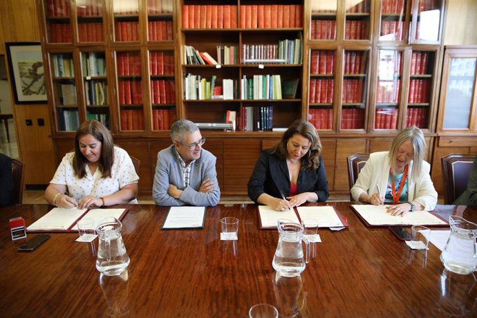 Firma del convenio para el desglosado nueve de las canalizaciones de Rules