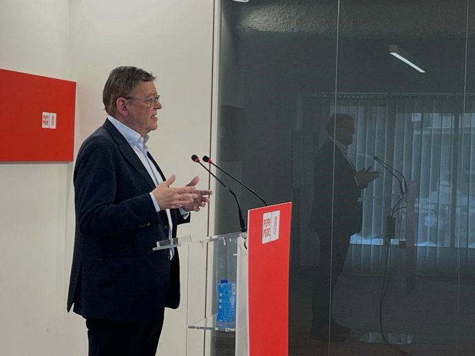 Puig tras la reunión de la reunión del Comité Electoral del partido para el 23J.