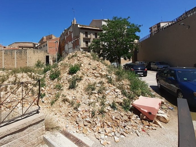 La tormenta había dejado inutilizadas una veintena de plazas del parking