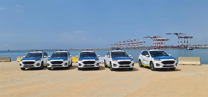 La Policía Portuaria incorporará 10 vehículos híbridos al parque móvil del Puerto de Barcelona
