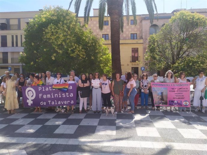 Protesta feminista en Talavera