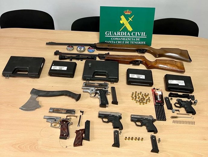 Armas intervenidas a un hombre en Güímar