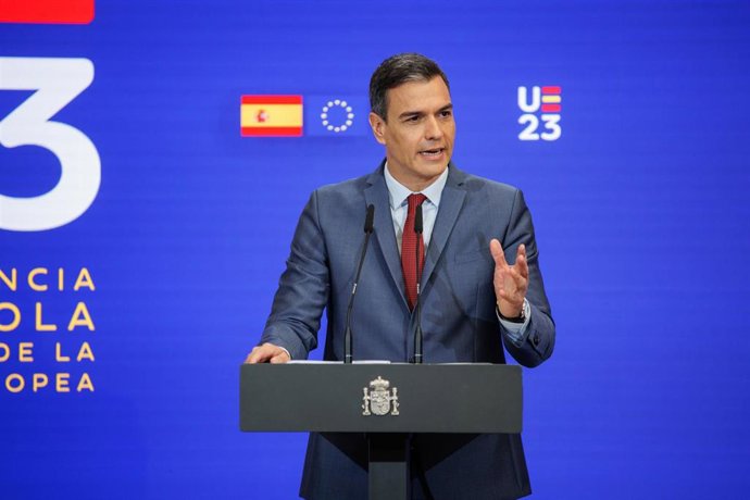 El presidente del Gobierno, Pedro Sánchez
