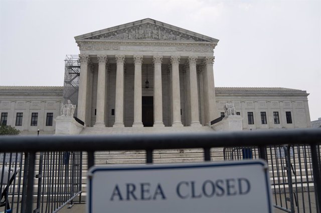 WASHINGTON, D.C., June 29, 2023  -- Photo taken on June 29, 2023 shows the U.S. Supreme Court in Washington, D.C., the United States. The U.S. Supreme Court on Thursday ruled that race-conscious admissions policies used by colleges and universities are un
