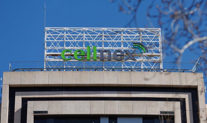 Archivo - Arxivo - Faana de la seu de Cellnex, a 13 de mar de 2023, a Madrid (Espanya)