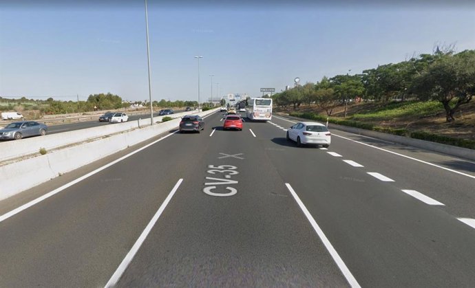 CV-35 a su paso por Paterna (Valencia)