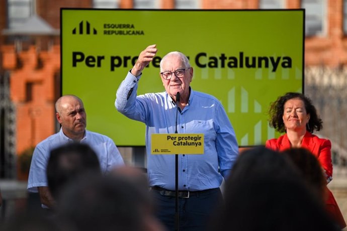 El líder de ERC en el Ayuntamiento de Barcelona y número 2 de ERC al Senado, Ernest Maragall, en un acto en Tarragona