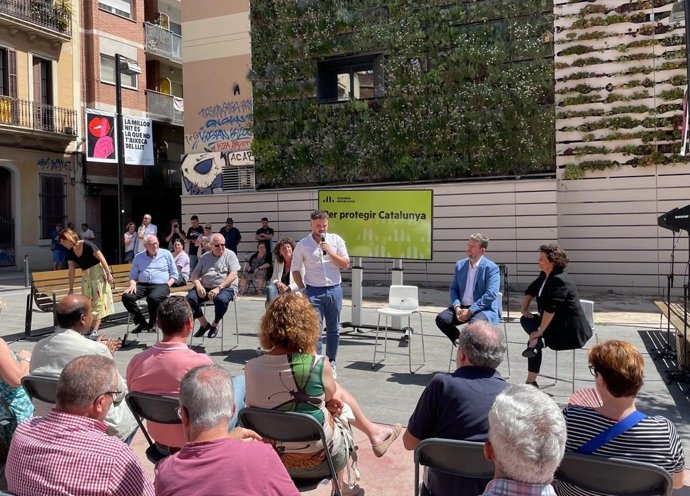 El número 1 d'ERC per Barcelona al Congrés dels Diputats, Gabriel Rufián, en l'acte de presentació de la candidatura al 23-J