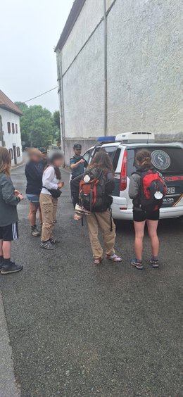 Imagen de las menores extraviadas mientras hacían en Camino de Santiago.