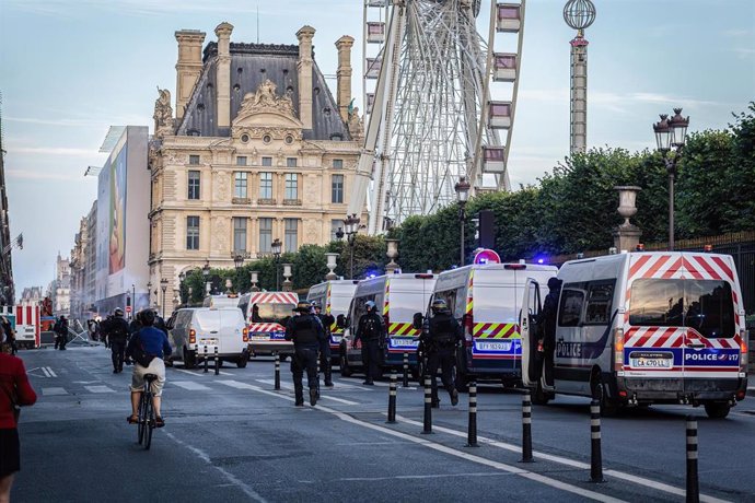 Despliegue policial en París, Francia