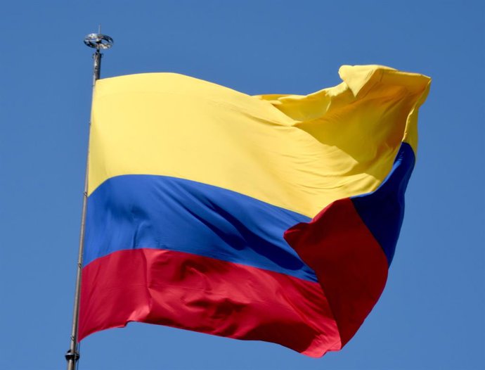 Archivo - February 26, 2023, Cartagena, USA: The Colombian flag flies at Castillo San Felipe in the historic city of Cartagena, Colombia. Construction began in 1536.