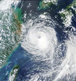 Archivo - Foto de archivo de un tifón en Corea del Sur