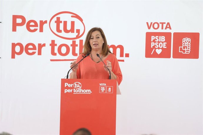 Archivo - La secretaria general del PSIB-PSOE y candidata al Congreso de los Diputados, Francina Armengol. Archivo.