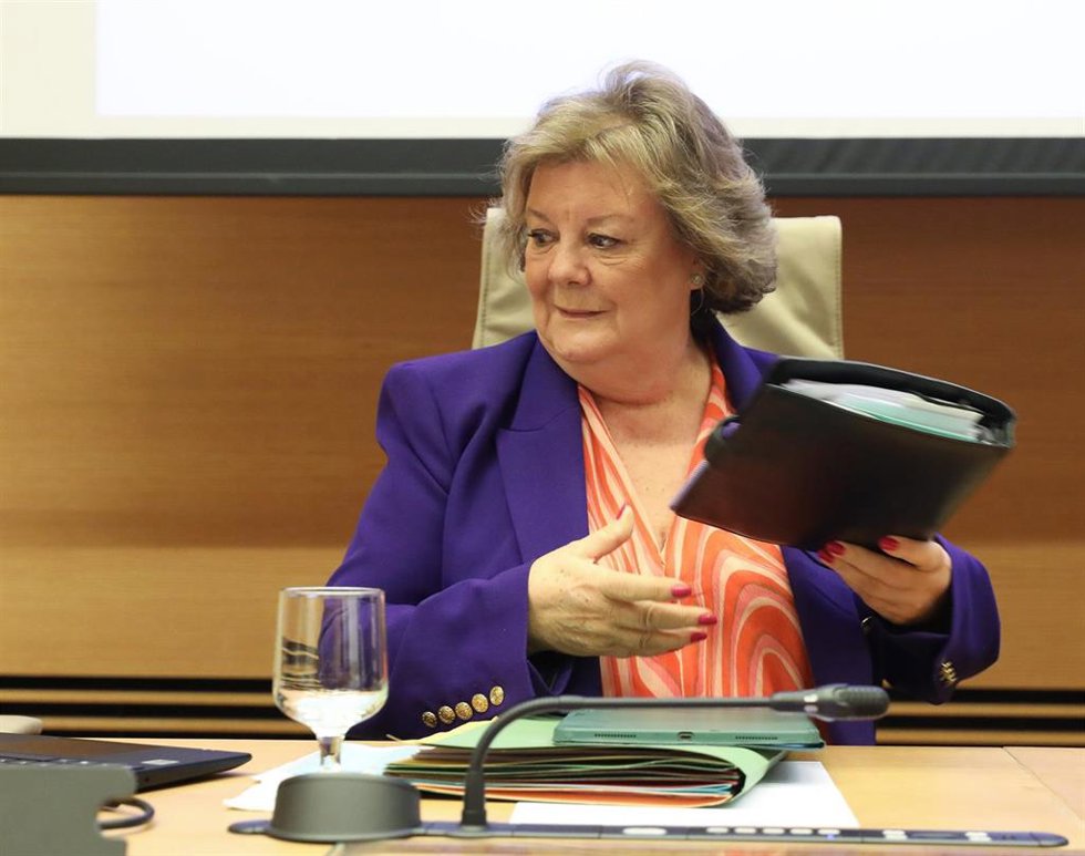 Archivo - La presidenta del Tribunal de Cuentas, Enriqueta Chicano
