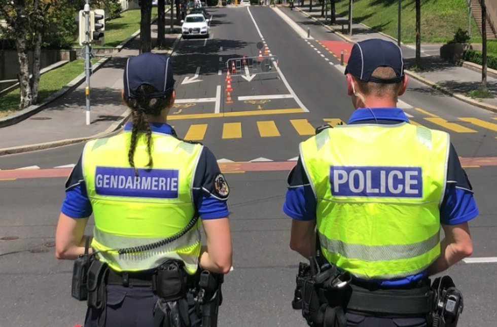 Policía de Lausana, Suiza