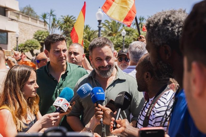 El líder de Vox i candidat a presidir el Govern central, Santiago Abascal