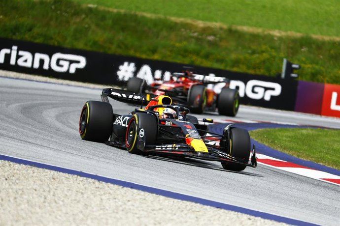 02 July 2023, Austria, Spielberg: Dutch Formula 1 driver Max Verstappen of Red Bull Racing, drives during the Austrian Grand Prix at the Red Bull Ring. Photo: Erwin Scheriau/APA/dpa