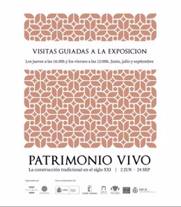 Cartel de la exposición Patrimonio Vivo.