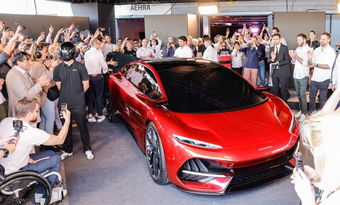Aehra's new Sedan world premiere at Monza racetrack during Mimo 2023 (Jun 16th, 2023 - Monza, Italy)