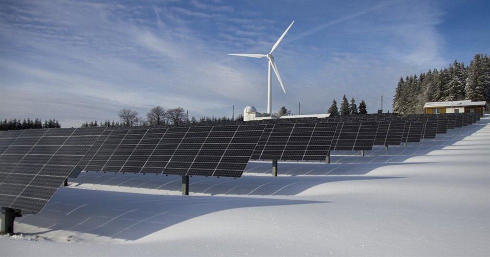 Imagen de una planta fotovoltaica