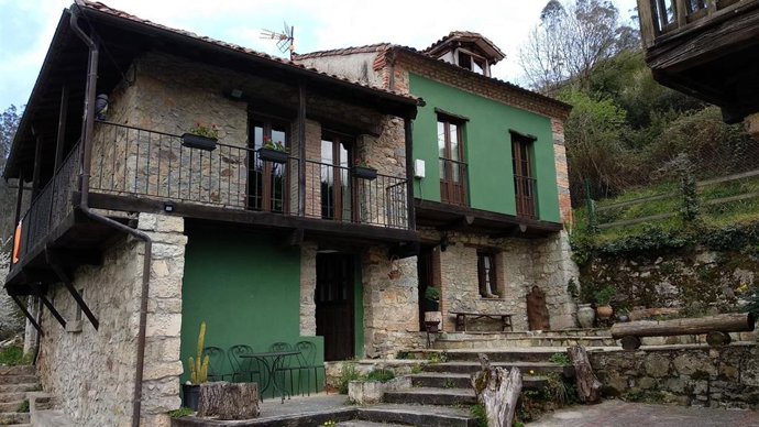 Archivo - Casa rural en Asturias.