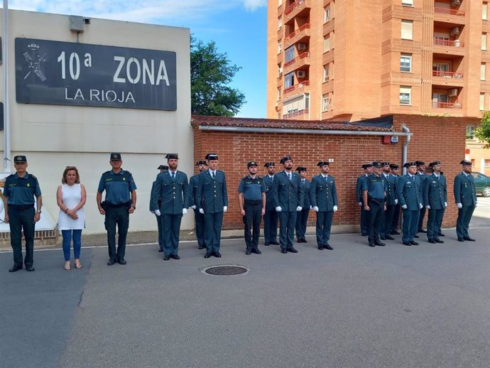 Un total de 17 guardias civiles en prácticas se incorporan a la X Zona de la Guardia Civil en La Rioja