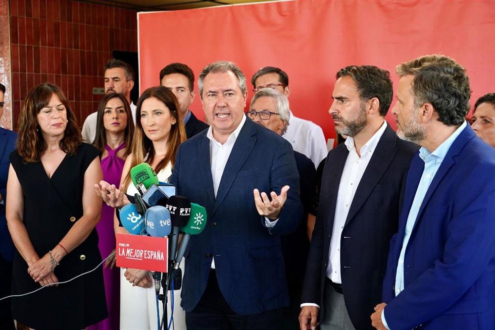 El secretario general del PSOE-A, Juan Espadas.