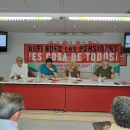 Carmen Castilla en la sede de UGT Granada.