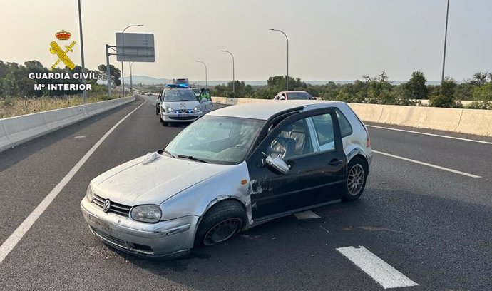 Imagen del vehículo accidentado.