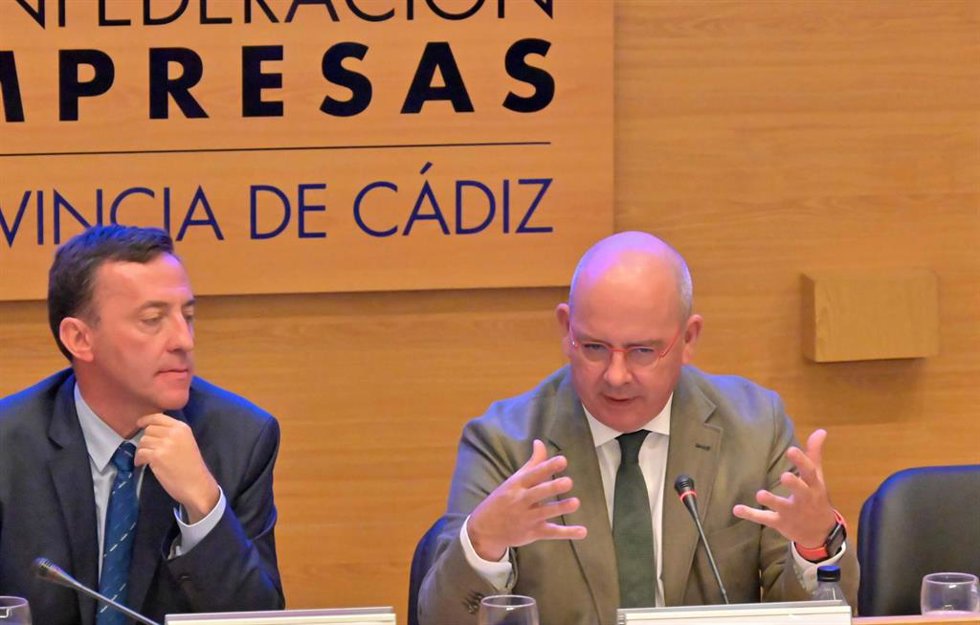 Javier Sánchez Rojas, presidente de la Confederación de Empresarios de Cádiz.
