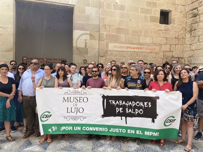 Málaga.- El 75% de los trabajadores del Museo Picasso Málaga secundan la segunda huelga por un convenio justo