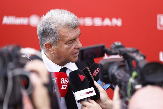 El presidente del FC Barcelona, Joan Laporta