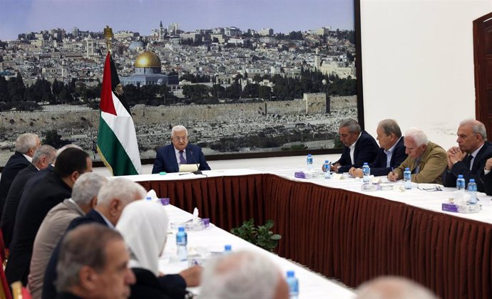 La cúpula de la Autoridad Nacional Palestina reunida en Ramala