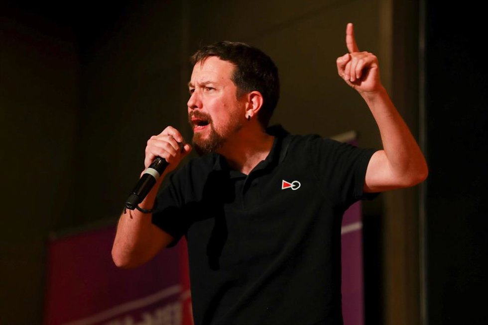 Archivo - El exvicepresidente segundo del Gobierno y exlíder de Podemos, Pablo Iglesias, apoya a la candidata de Unidas Podemos a la Presidencia del Govern en Palma, Antonia Jover, a 20 de mayo de 2023, en Palma, Mallorca, Islas Baleares (España).