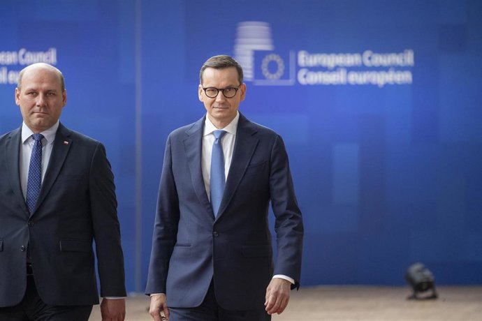 El primer ministro de Polonia, Mateusz Morawiecki, en Bruselas