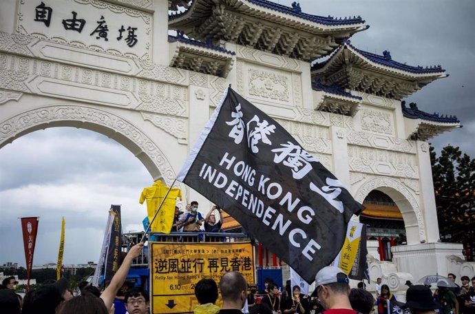 Manifestación a favor de la indendencia de Hong Kong