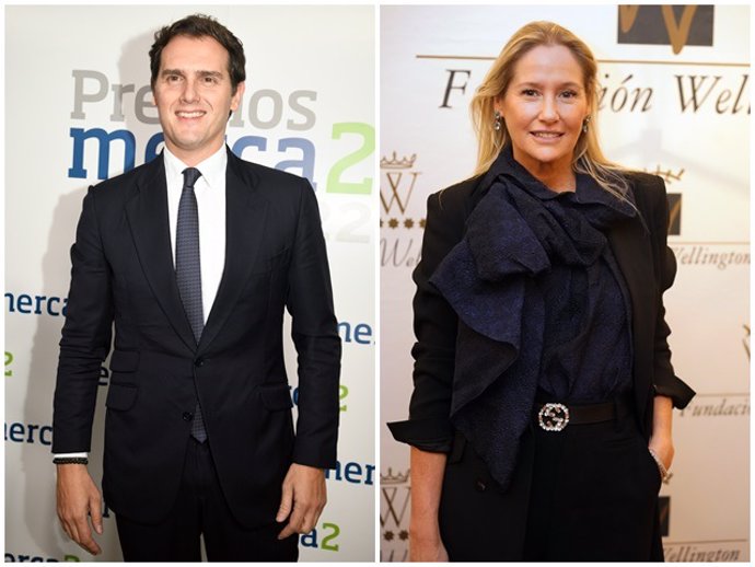 Albert Rivera y Fiona Ferrer se han mostrado de lo más cercanos en la fiesta de cumpleaños de 'El Turronero' en Sevilla