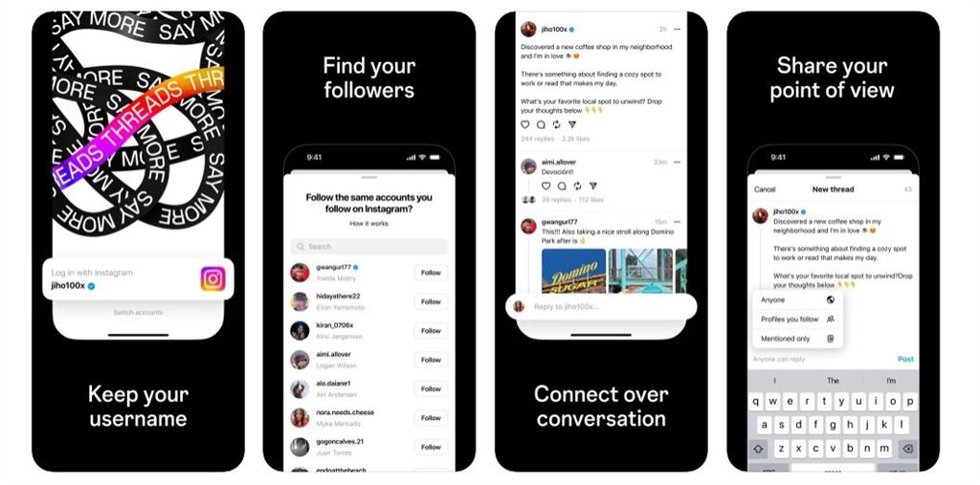 La nueva aplicación de Instagram, Threads.