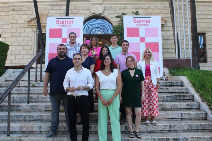 Presentación de la candidatura de Sumar para la provincia, con la intervención del candidato número 1 al Congreso por Málaga, Toni Valero.