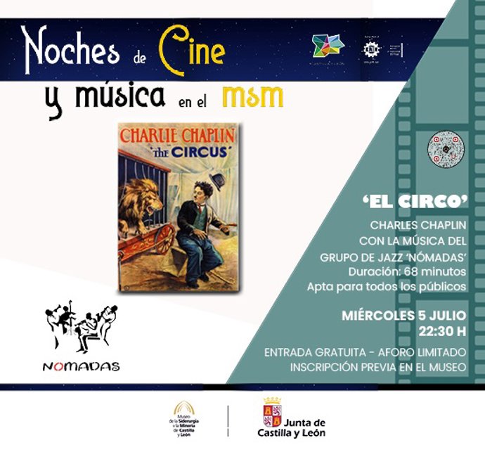 El MSM proyecta este miércoles la película 'El Circo', de Chaplin, dentro del ciclo 'Cine y música'.