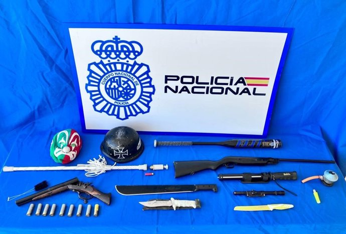 Armas intervenida en Jerez.
