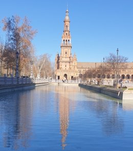 Archivo - Plaza de España de Sevilla.