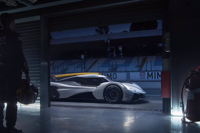  777 Hypercar Prototype ready to speed along on the historic F1 racetrack in Monza (Milan); 777 Hypercar will be produced in just 7 units for track use only, available from 2025/777 Hypercar  