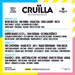 Cartel de la edición de 2023 del Festival Crulla de Barcelona