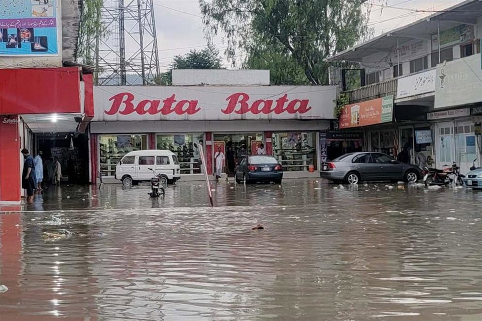 Imagen de archivo de inunaciones en Pakistán. 