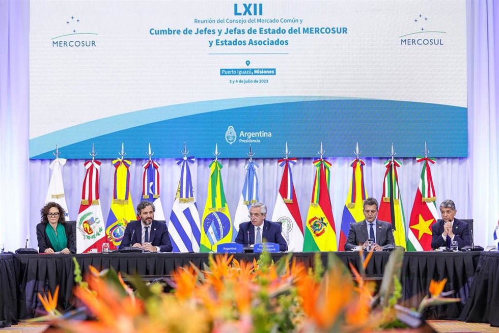 Reunión de los presidentes del Mercosur en Argentina