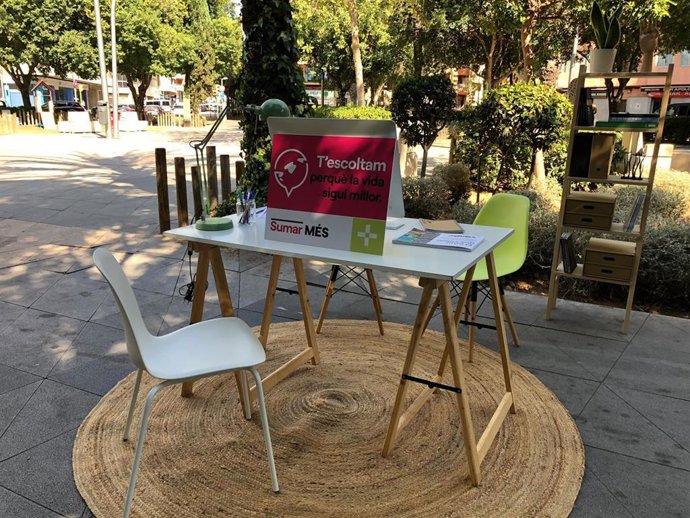 Recreción de la oficina del Diputado de Sumar MÉS, este miércoles, en Palma.