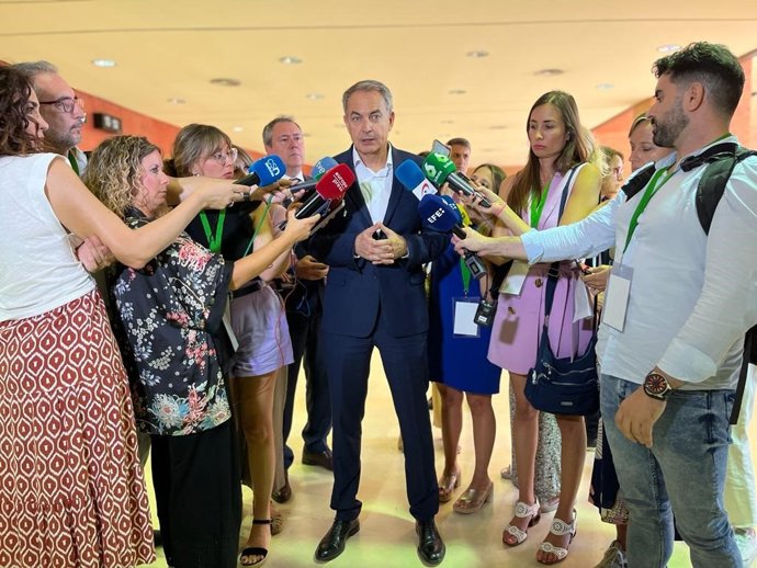 José Luis Rodríguez Zapatero, en Sevilla en la inaguración del Climate Action Sevilla Summit 2023.